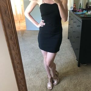 Herringbone little black dress